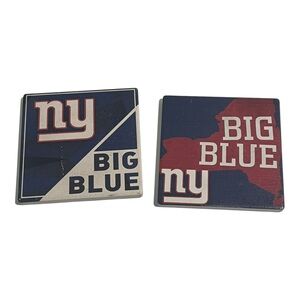 Big Blue Coasters Set - Red and Blue
